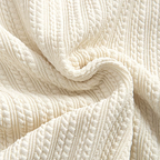 Close-up of textured white fabric