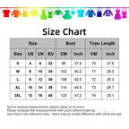 Size chart for clothing with measurements in US, UK, EU, CM, and Inch.